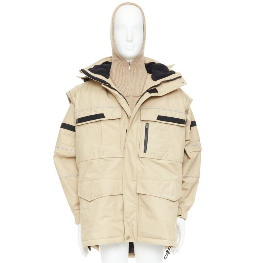 Balenciaga 2018 Convertible Parka Coat